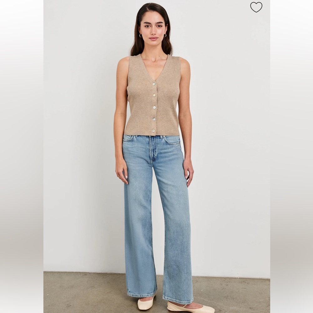 NWT Rails Rosa Button Vest Eco Collection in Oatmeal - M - Picture 3 of 10
